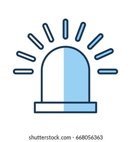 siren alert isolated icon