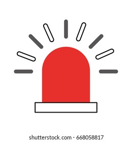 siren alert isolated icon