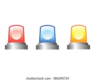 siren alert security urgency ambulance police light image vector