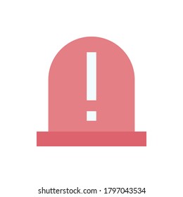Siren cyber attack icon. Simple color vector elements of hacks icons for ui and ux, website or mobile application