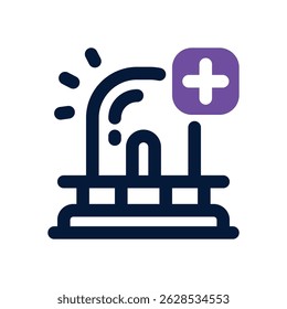 siren duotone icon. Sleek and modern vector icon for websites, mobile apps, marketing materials, and corporate design. Fully scalable and ready to use.