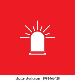siren emergency icon vector illustration template design