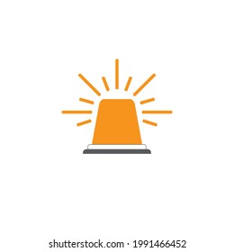 siren emergency icon vector illustration template design
