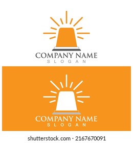 siren emergency icon vector illustration template design