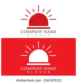 siren emergency icon vector illustration template design