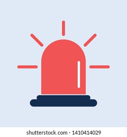 Siren, fire siren new trendy style isolated icon. Alarm icon website design, app, logo, UI. Vector symbol illustration icon.