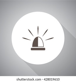 Siren flat vector icon
