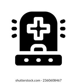 siren glyph icon. vector icon for your website, mobile, presentation, and logo design.