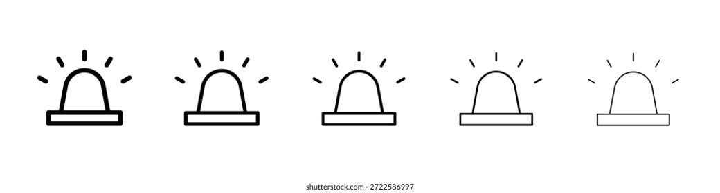 Design de ícone de sirene, logotipo, aplicativo, interface do usuário. Ilustração vetorial, EPS