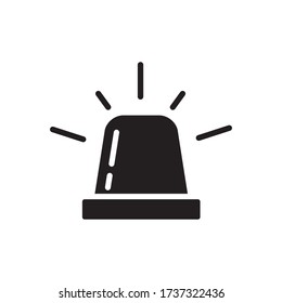 Siren Icon Design In Trendy Vector Template