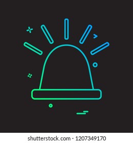 Siren icon design vector