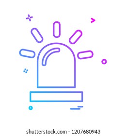 Siren icon design vector