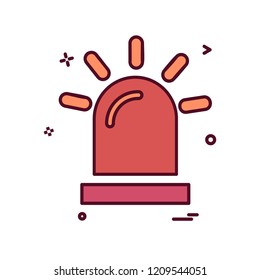 Siren icon design vector