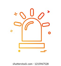 Siren icon design vector