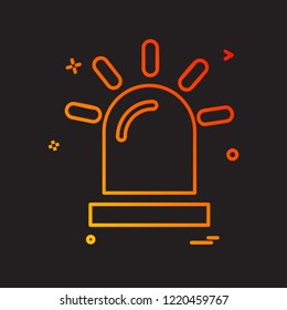 Siren icon design vector