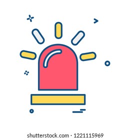 Siren icon design vector