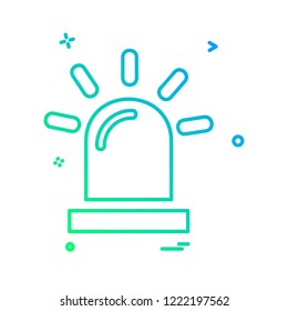 Siren icon design vector