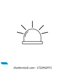 siren icon design vector illustration template