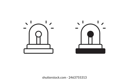 Diseño de icono de sirena con fondo blanco ilustración de stock