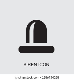 siren icon . Editable filled siren icon from logistic. Trendy siren icon for web and mobile.