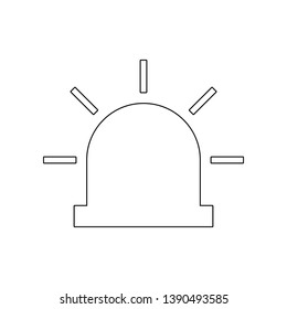 siren icon. Element of web for mobile concept and web apps icon. Outline, thin line icon for website design and development, app development