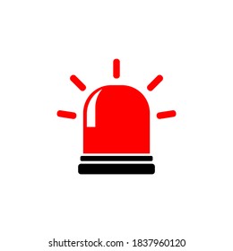 Siren Icon Emergency Ambulance Symbol Isolated Stock Vector (Royalty ...