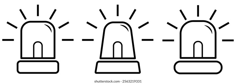 Siren icon. emergency siren icon. vector illustration eps 10.