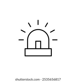siren icon Flat logo isolated symbol