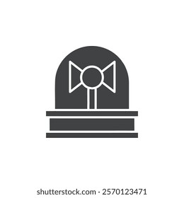 siren icon Flat logo set collection