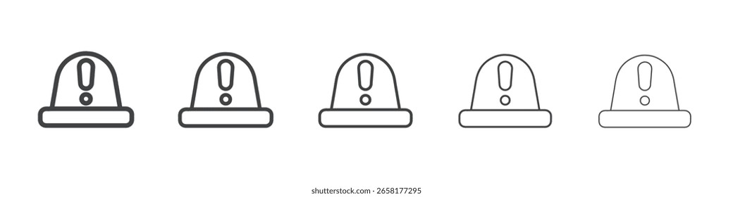 Sirene Symbol flache dünne Illustration Symbol