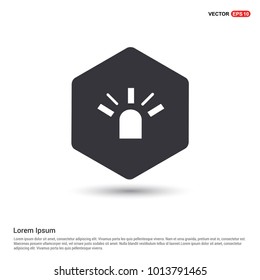 Siren Icon Hexa White Background icon template