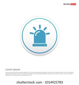 Siren Icon Hexa White Background icon template