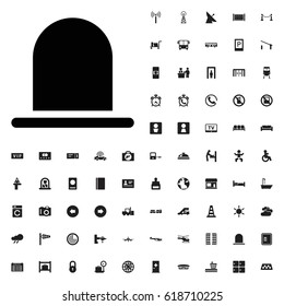 Siren icon illustration isolated vector sign symbol. airport icons vector set. on white background