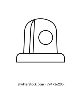 siren icon illustration isolated vector sign symbol