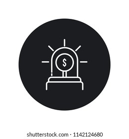Siren icon isolated on white background. Emergency fund symbol modern, simple, vector, icon for website design, mobile app, ui. Vector Illustration