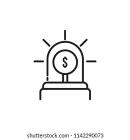 Siren icon isolated on white background. Emergency fund symbol modern, simple, vector, icon for website design, mobile app, ui. Vector Illustration