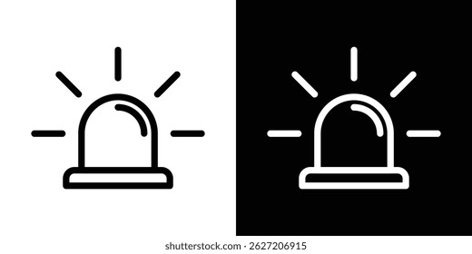 Siren icon. Logotype vector set