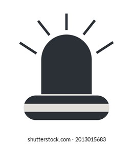 siren icon on white background
