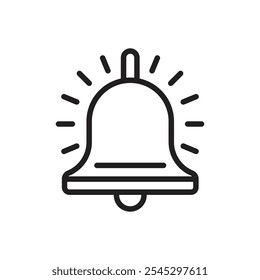 Siren icon outline set sign