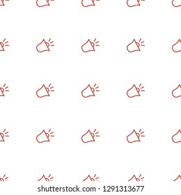 siren icon pattern seamless white background. Editable outline siren icon. siren icon pattern for web and mobile.