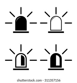 Siren icon set