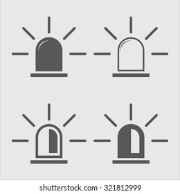Siren icon set