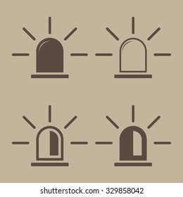 Siren icon set