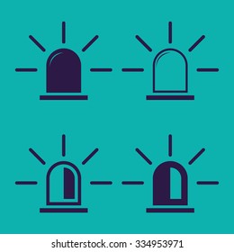 Siren icon set