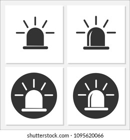 Siren Icon Set Vector