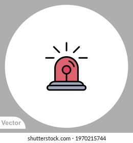Siren icon sign vector,Symbol, logo illustration for web and mobile