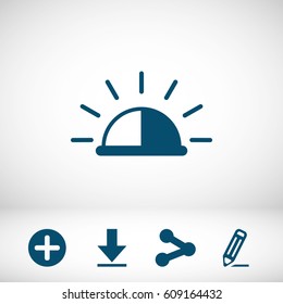 siren icon stock vector illustration flat design