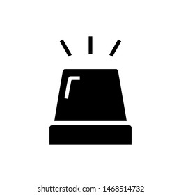 Siren icon symbol vector, flat design