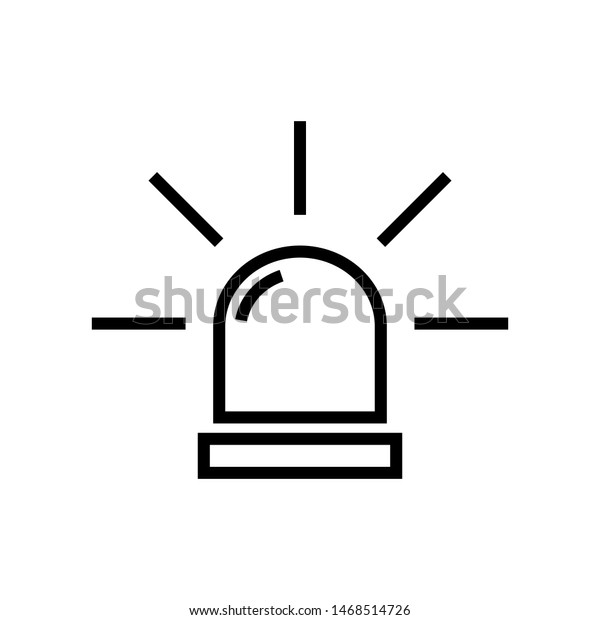 Siren Icon Symbol Vector Flat Design Stock Vector (Royalty Free ...