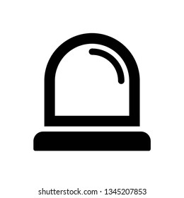 Siren icon symbol vector. on white background